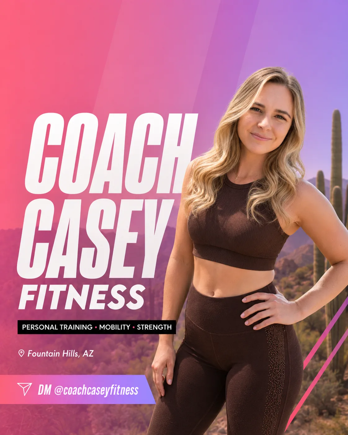 Coach Casey Fitness branded promotional portrait